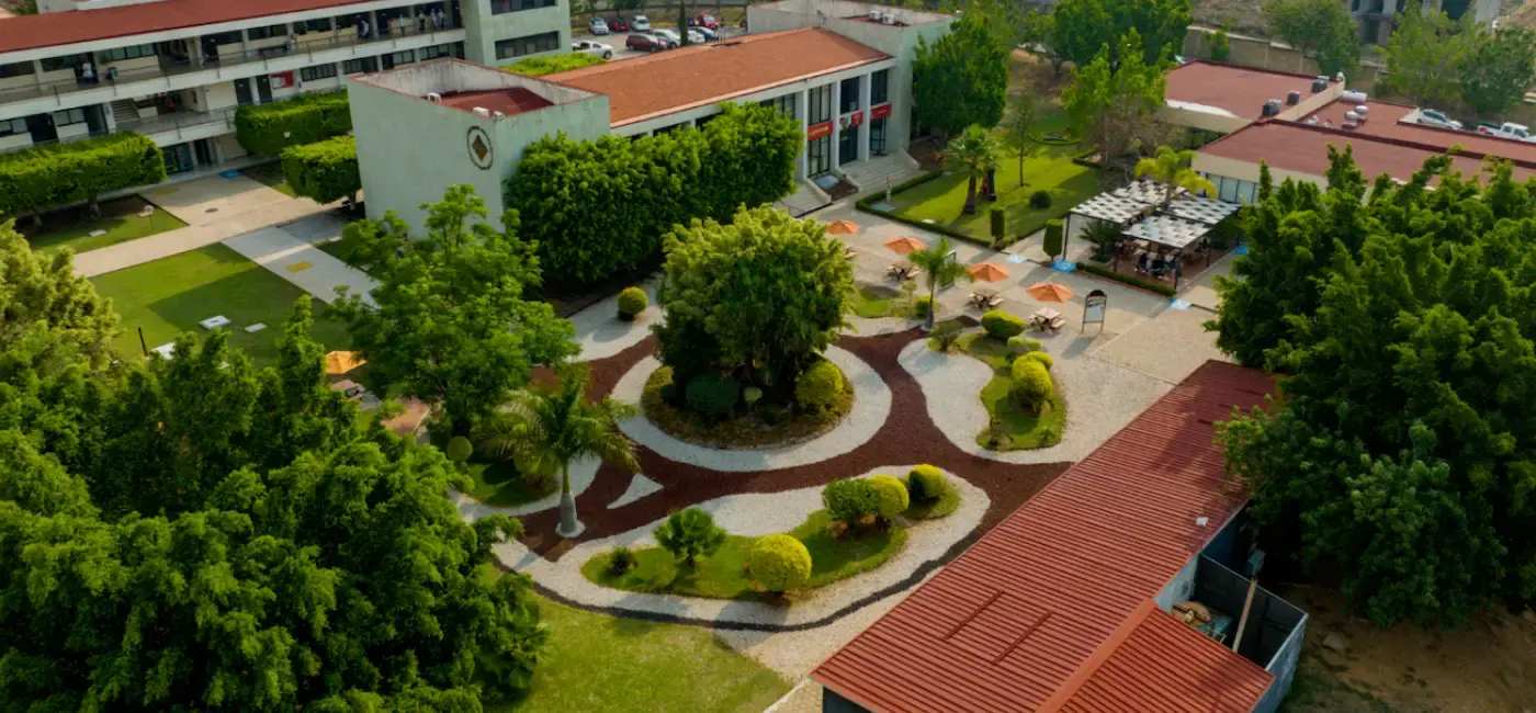 campus de la anahuac oaxaca desde una vista panoramica